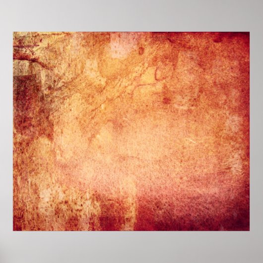 Poster Vintage red yellow orange retro (Devant)