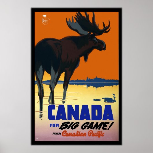 Poster Vintage Reizen Canada (Voorkant)