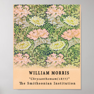 Poster Vintage Remixe William Morris Chrysanthemum 