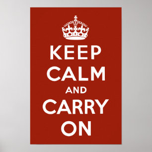 Poster Vintage Restez calme et poursuivez votre propagand