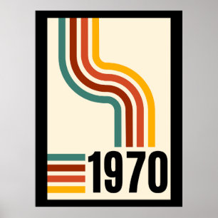 poster vintage rétro 1970
