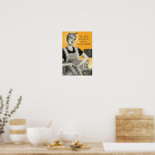 Poster Vintage Retro Fun humour Vacuum Pick-me-up! Affich (Cuisine)