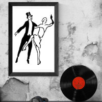 Vintage Retro Roaring Twenties Couple Dance Forme