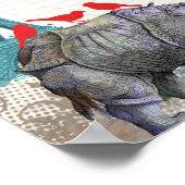 Poster Vintage rhino (Coin)