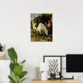 Poster Vintage Richard Ansdell La fille des jardiniers (Bureau à domicile)