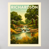 Poster Vintage Richardson Texas (Devant)