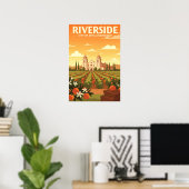 Poster Vintage Riverside (Bureau à domicile)