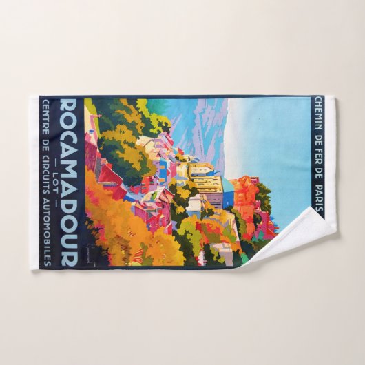 Poster vintage - Rocamadour (Serviette à main)