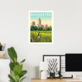 Poster Vintage Rochester Minnesota (Bureau à domicile)
