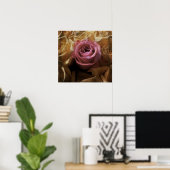 Poster Vintage romantique Un de l'amour du genre, un Rose (Bureau à domicile)
