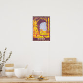 Poster vintage Rome Travel (Cuisine)