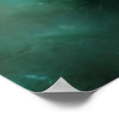 Poster Vintage Rose Doux Et Bourgogne Roses Peint (Coin)