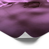 Poster Vintage Rose pourpre (Coin)