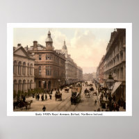 Vintage Royal Avenue Belfast, Irlande du Nord