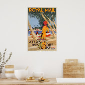 Poster vintage Royal Mail Cruise Travel (Cuisine)