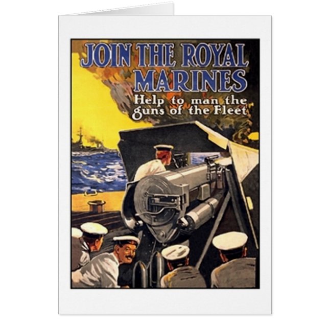 Poster vintage Royal Marines (Devant)