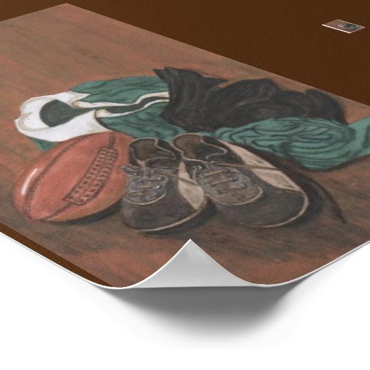 Poster Vintage Rugby (Coin)