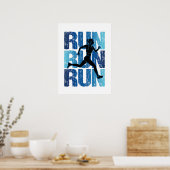 Poster Vintage Runner Girl (Cuisine)