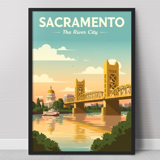 Poster Vintage Sacramento