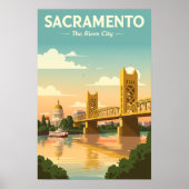 Poster Vintage Sacramento (Devant)