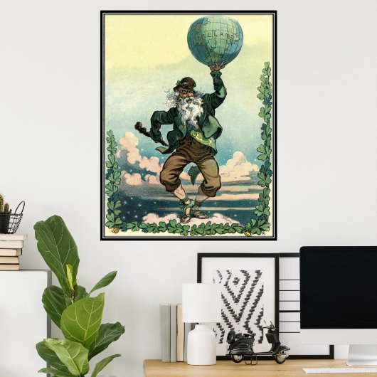 Poster Vintage : Saint Patrick's day - (Bureau à domicile)