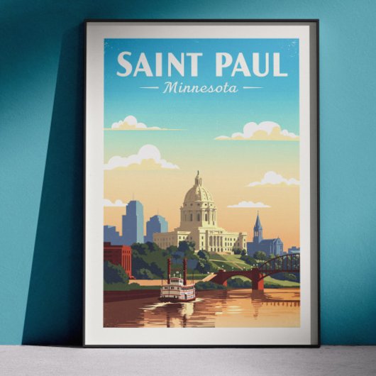 Poster Vintage Saint Paul Minnesota