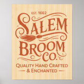 Poster Vintage Salem Broom Co (Devant)