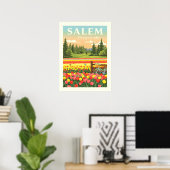 Poster Vintage Salem Oregon (Bureau à domicile)