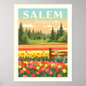 Poster Vintage Salem Oregon (Devant)
