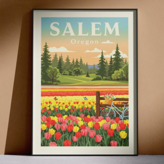 Poster Vintage Salem Oregon