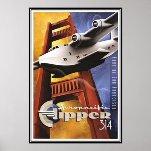 Poster Vintage San Francisco, USA - (Devant)