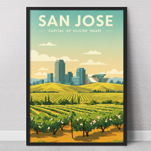 Poster Vintage San Jose