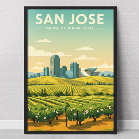 Poster Vintage San Jose