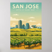 Poster Vintage San Jose (Devant)