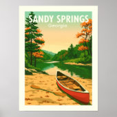 Poster Vintage Sandy Springs Georgia (Devant)