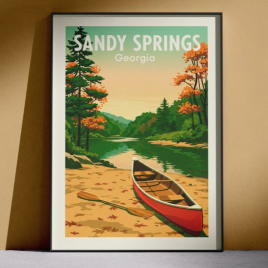 Poster Vintage Sandy Springs Georgia