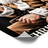 Poster Vintage Santa Claus Smoking Cigarette Funny Christ (Coin)