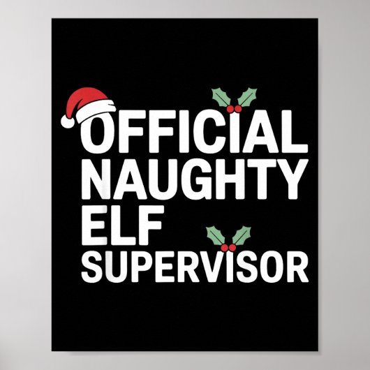 Poster Vintage Sarcastic Hr Supervisor Christmas Matching (Devant)