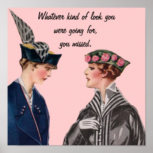 Poster Vintage sarcastique (Devant)