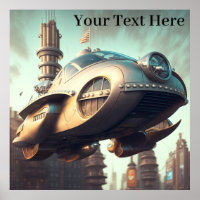 Vintage Science Fiction Spectacular Flying Cars of