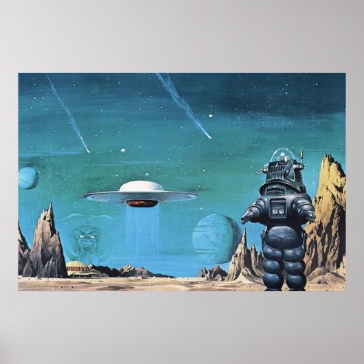 Poster Vintage Science Fiction  UFO (Devant)