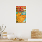 Poster Vintage Scotish Railroad Imprimer (Cuisine)