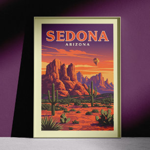 Poster Vintage Sedona Arizona