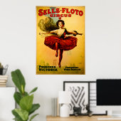 Poster Vintage Sells-Floto Circus Wire Walker (Bureau à domicile)