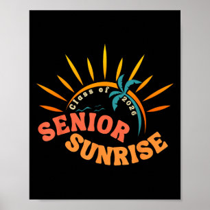 Poster Vintage Senior Sunrise 2026 Aînés De Cl Graduati