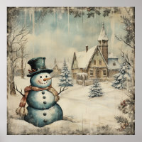 Poster vintage Shabby Chic