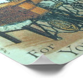 Poster Vintage Singer Sewing Machine (Coin)