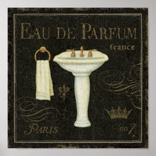 Poster Vintage Sink and Towel