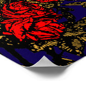 Poster Vintage Skeleton & Roses (Coin)