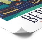 Poster vintage Skyline Allemagne Berlin (Coin)